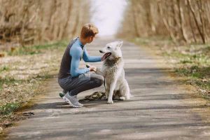 Man with dog - pets are property