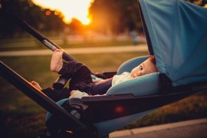 Stroller recall; baby in stroller